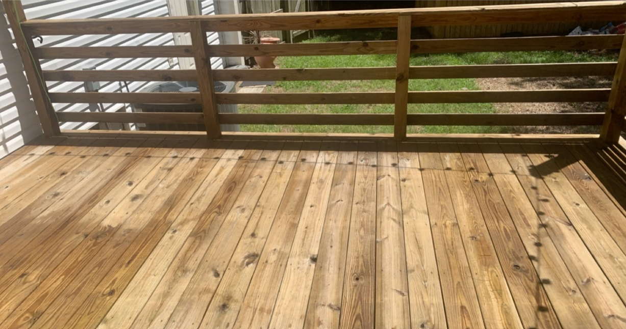 Deck Cleaning project photo for Clean Defense Force in Winder, GA